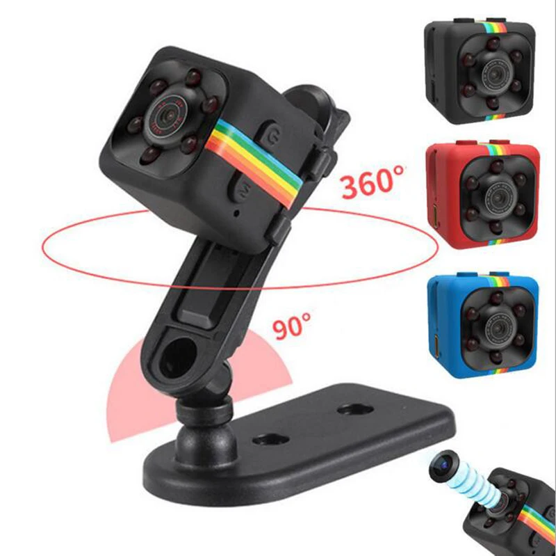 

New SQ11 Mini Camera Night Adjustable Bracket Simple Installation 140 Wide Angle Monitoring Mobile Detection Outdoor Sports