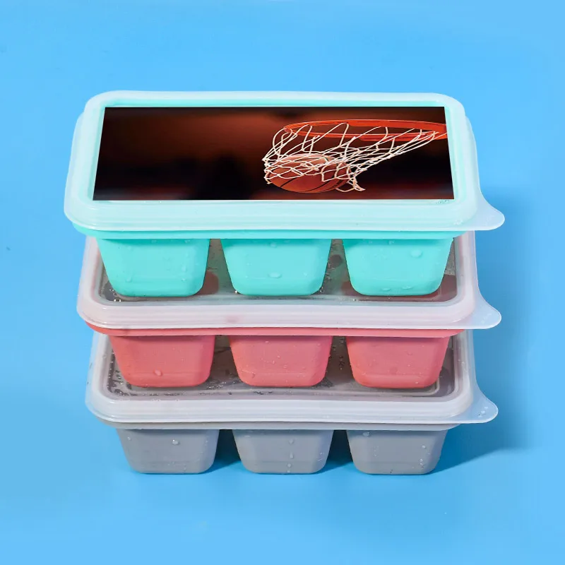 

Basketball Bar Party Kitchen Ice Cube Tray Easy-Release Square Shape Kitchen Gadgets Eid Mubarak Cocina Accessoires De Cuisine