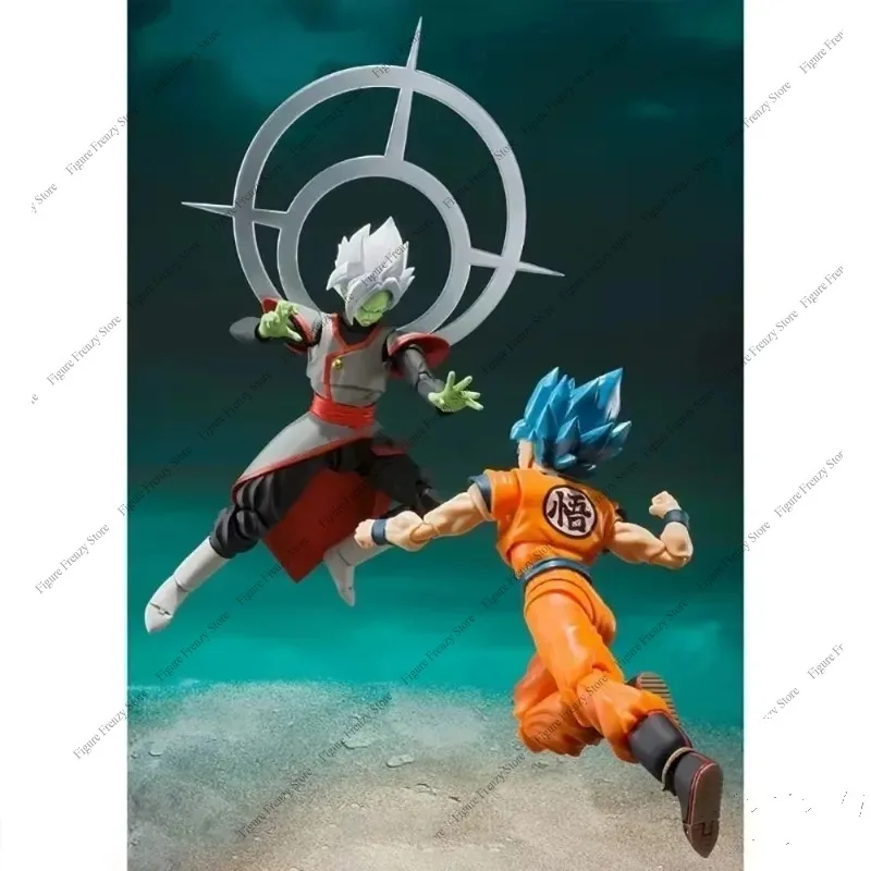 Фото Специальное предложение: Быстрая доставка! Оригинальная фигурка Bandai Dragon Ball Z S.H.Figuarts Zamasu, 14 см, для коллекционеров аниме. №5