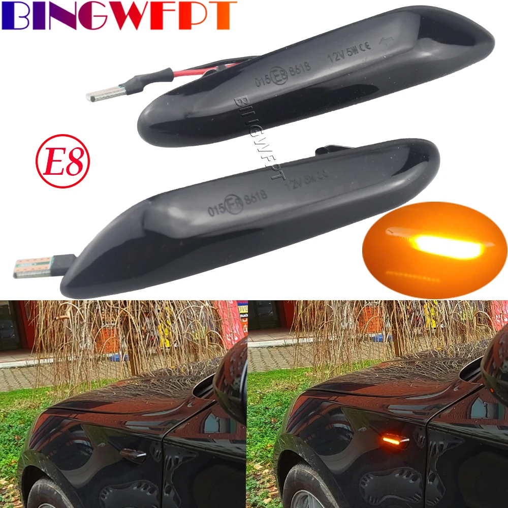 

2 шт., поворотники для BMW E90 E91 E92 E93 E60 E87 E82 E61 E46