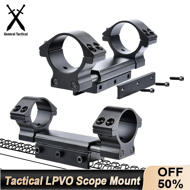 

Tactical Airsoft Weapon Sight Base LPVO Offset Optic QD Mounts Plate Accessroies 25.4mm 30mm Rings RMR Fit 20MM Rail