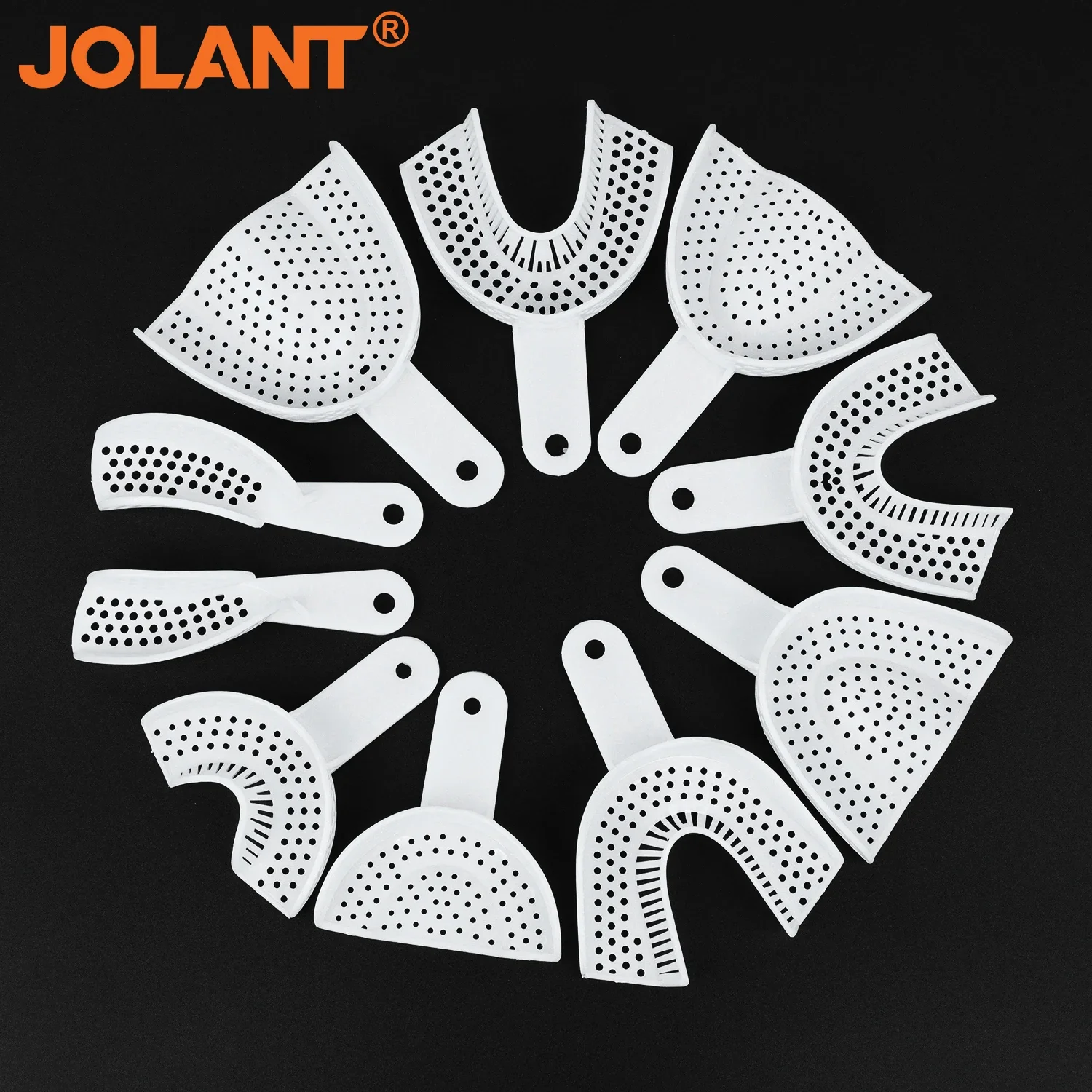 10 шт./компл. JOLANT стоматологические пластиковые слепочные лотки без сетки