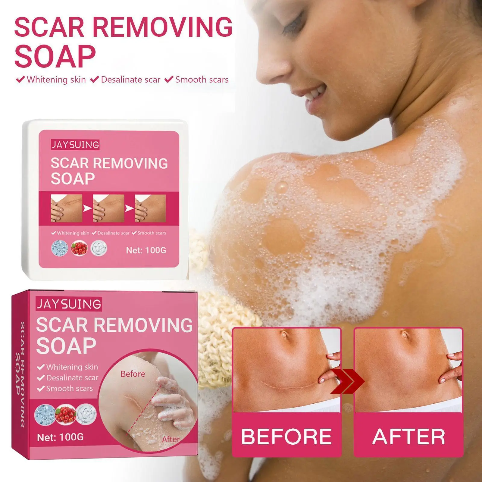 

Warts Remover Rose Oil Soap Tags Pimple Treatments Deep Spot Black Soap Improve Brightening Cleaning Freckle Essence T2U9