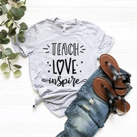 teacher educator motivational gift shirt short sleeve tees fashion 100cotton o neck female clothing plus size casual streetwear