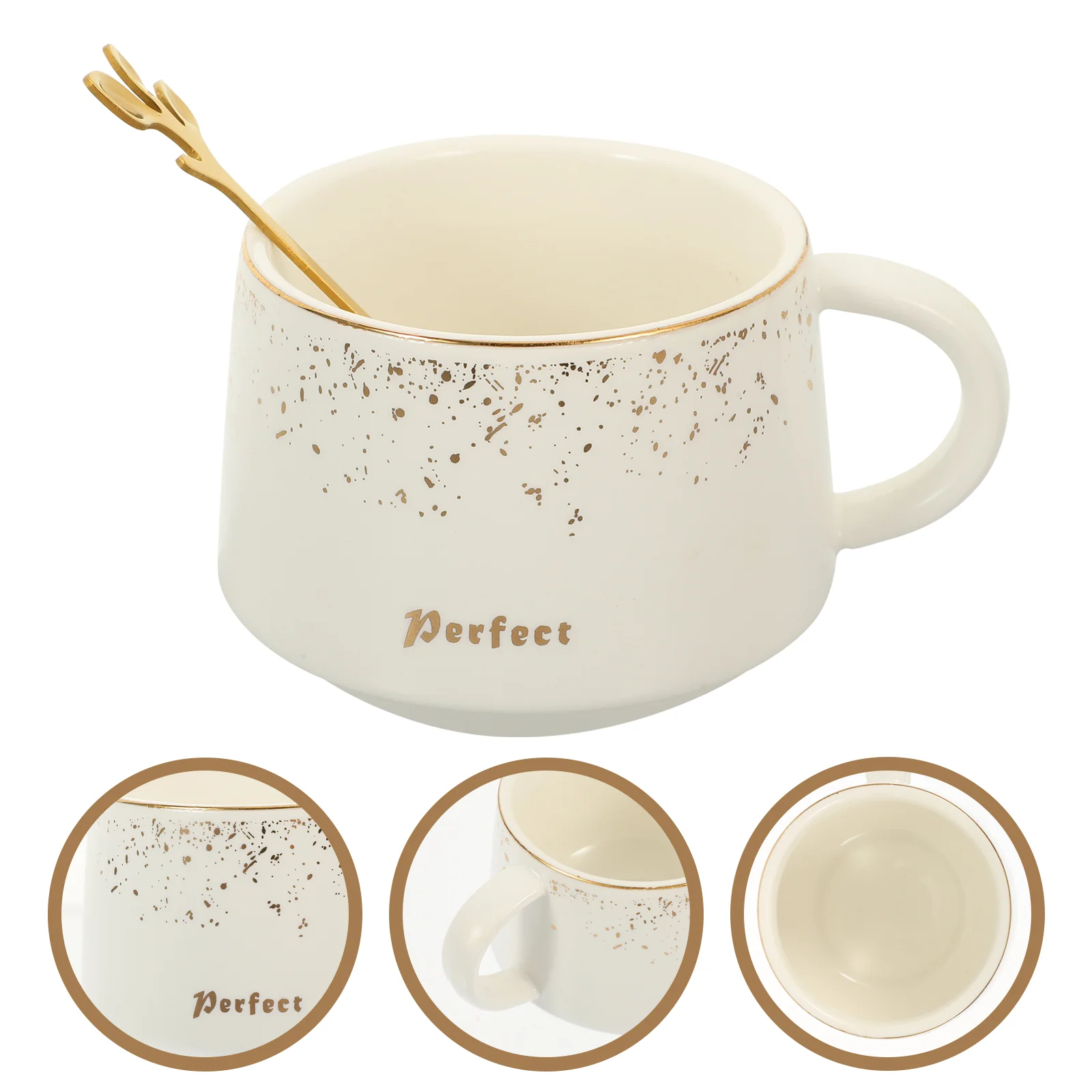 

With Spoon Handle Household Decorative Coffee Mug Creamer Cups Creamer Pitcher Creamer Container Coffee Holder