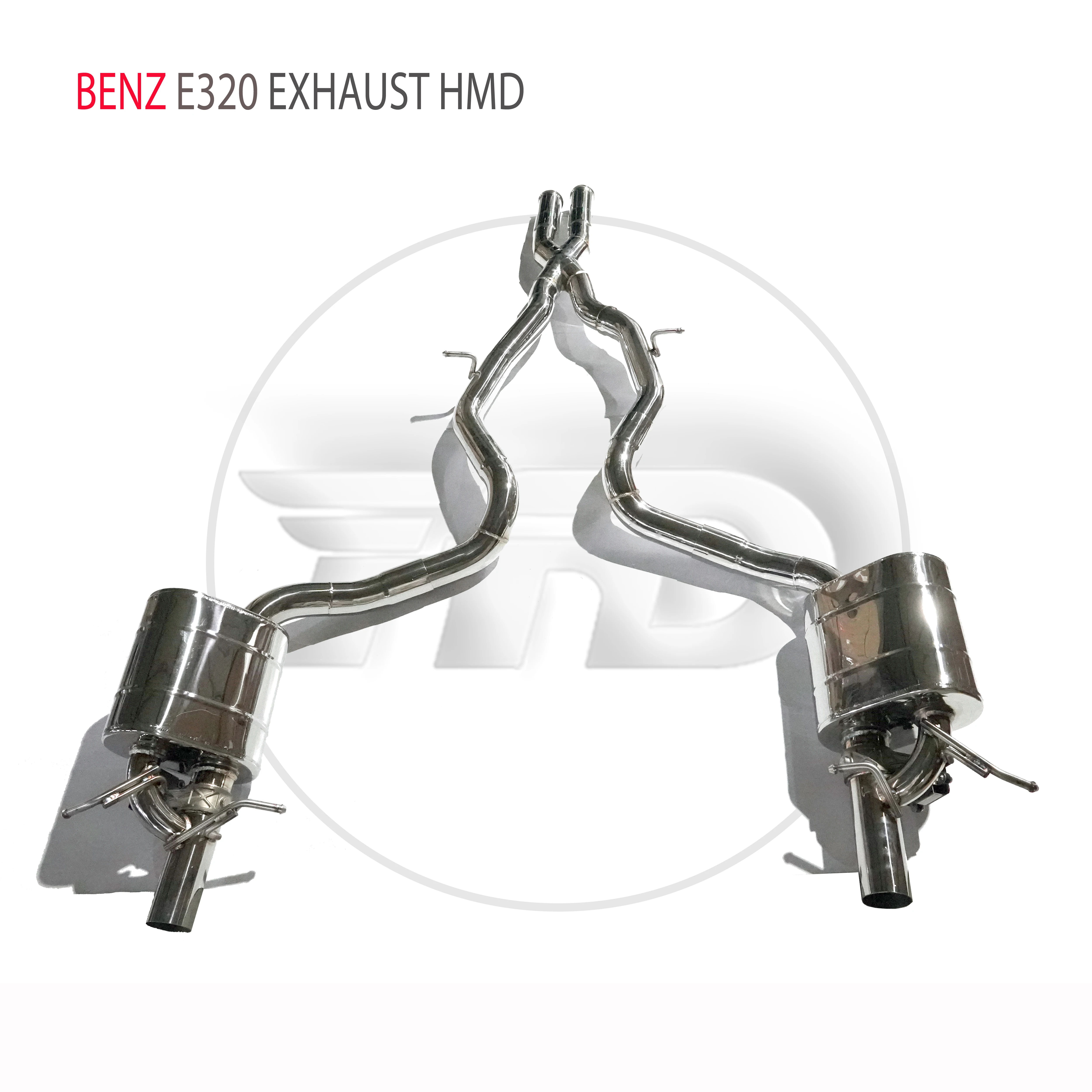 

HMD Stainless Steel Exhaust System Manifold is Suitable for BENZ E320 3.0T Auto Modification Custom Valve Muffler For Car