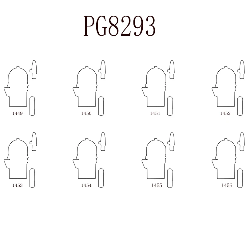 

PG8293 Science fiction anime characters soldier weapons assembly building blocks children grow educational entertainment toys
