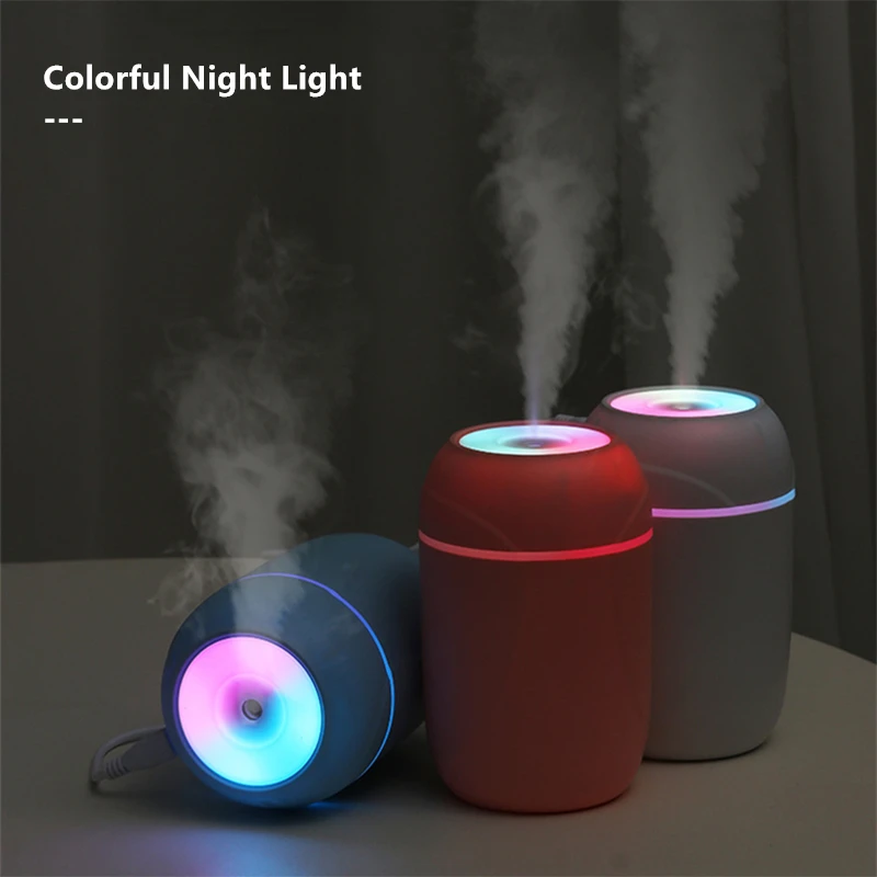 

Portable 260ML Humidifier USB Colorful Light Air Humidifier Mist Maker Aromatherapy Car Purifier Cool Mist Maker Car Accessories