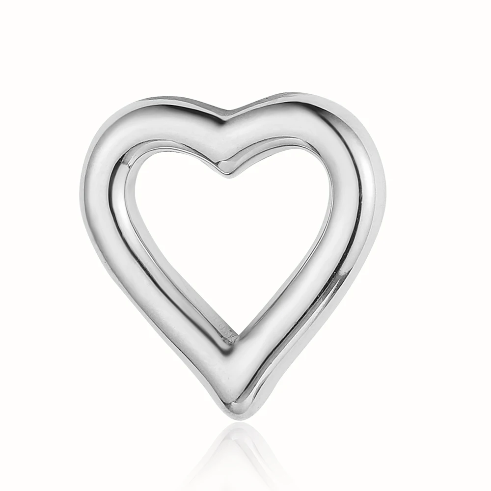 3 шт./лот подвески в форме сердца из нержавеющей стали для ключей