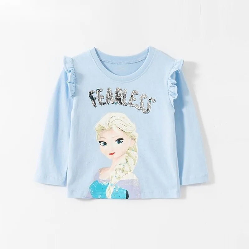

Модный милый свитер для девочек «Холодное сердце», мультяшная Милая принцесса, Эльза, детский осенний Новый Повседневный удобный пуловер, топ в подарок