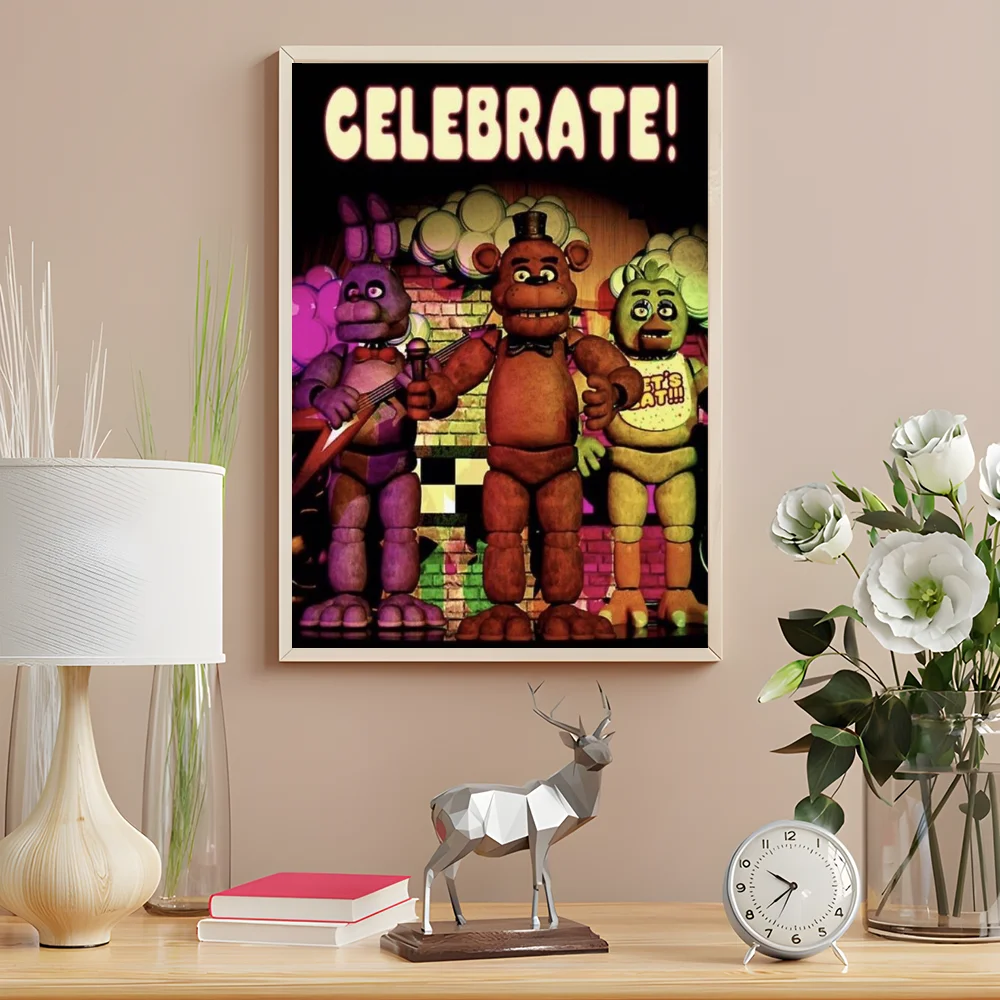 Классический постер Fnaf Five-nights-At-Freddys, настенный художественный принт, подходит для гостиной, спальни, бара, гостиной, украшения дома, подарок (art.: 3920ce3ee7efd) - 3920ce3ee7efd