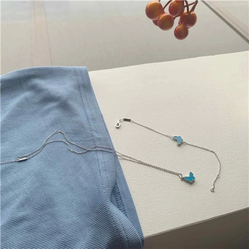 Женский комплект из колье и серёг серебра 100% пробы | Украшения аксессуары