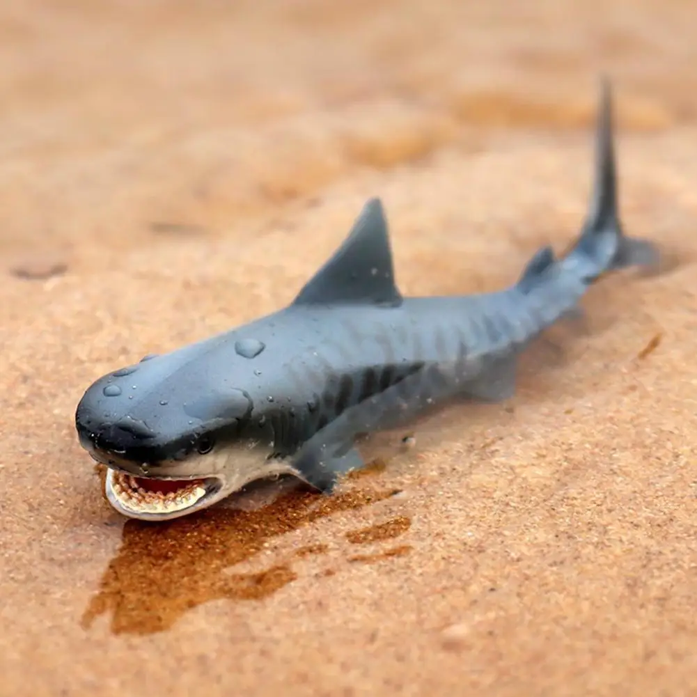 

Lifelike Shark Shaped Toy Realistic Simulation Animal Model Anti Stress Squeeze Big Shark Collection Toy For Kids Xmas Gift T5v7