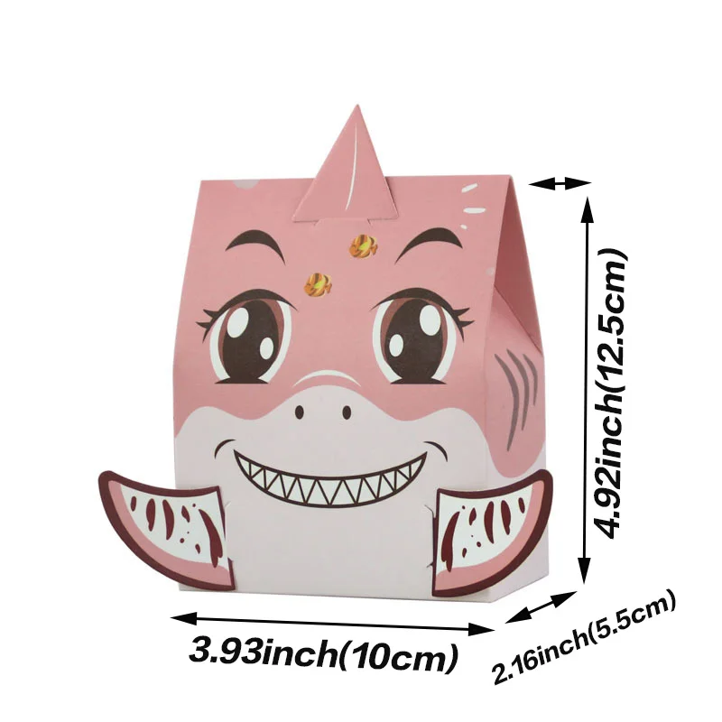 10 шт. Милая Акула Подарочная коробка конфет для новорожденных мальчиков и