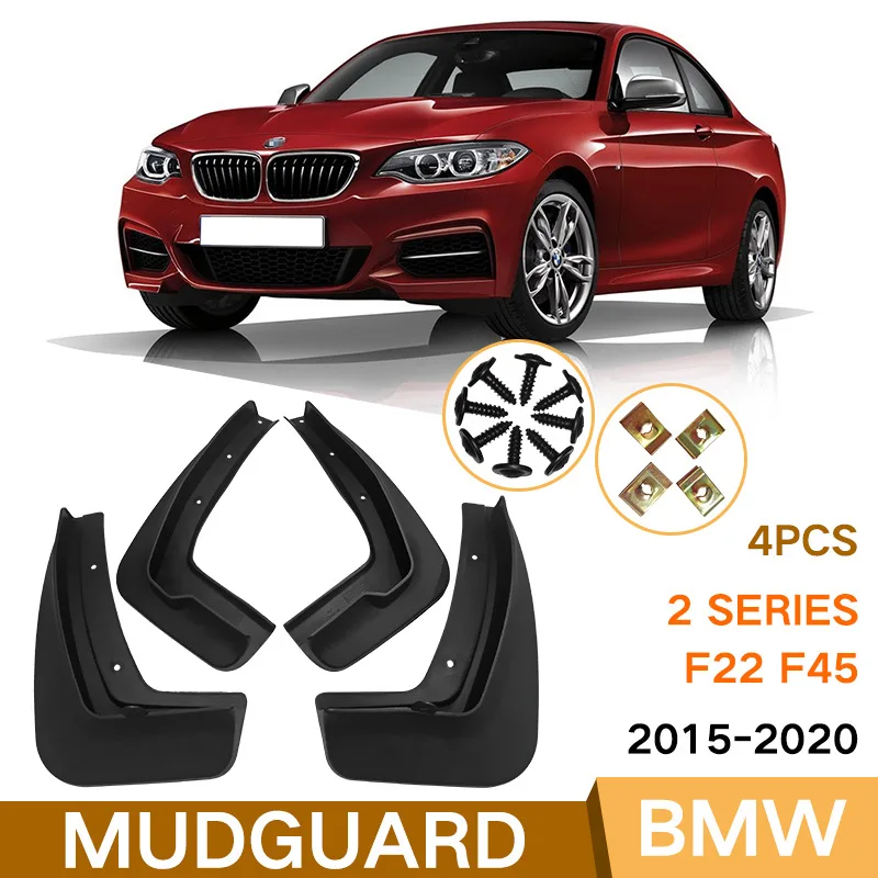 

Брызговики для 2 серий BMW F22 F45 2015-2020, передние и задние брызговики, автомобильные аксессуары