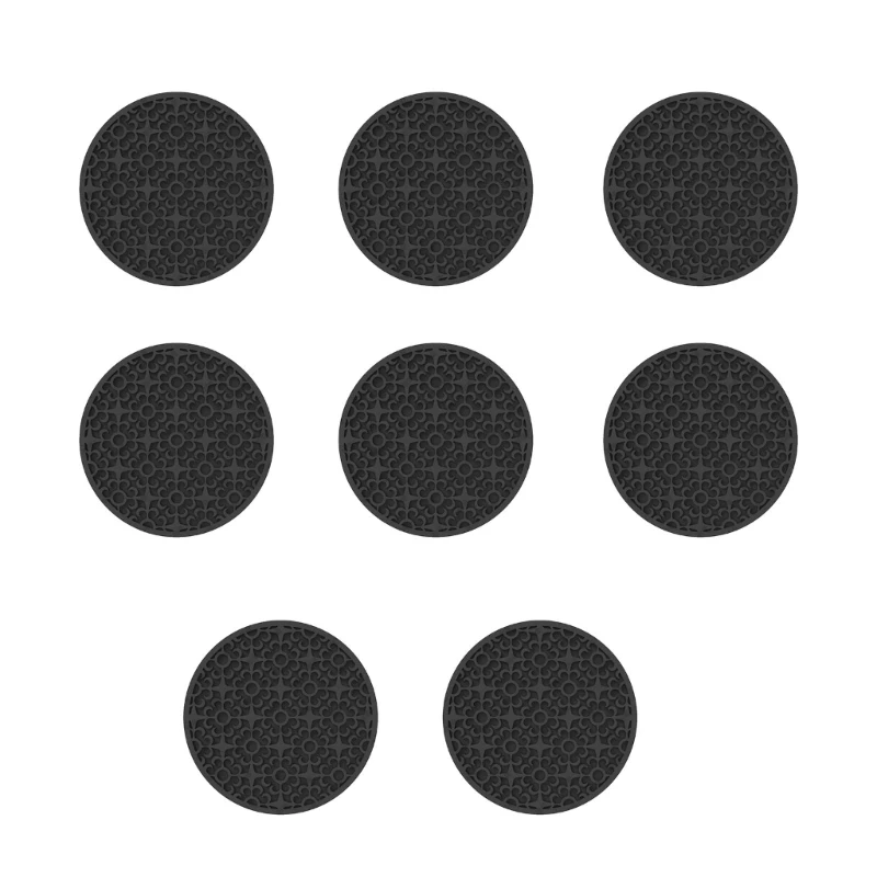 

YYSD 8Pcs Напитки Осушенные Coaster Силиконовые Круглые Coaster Изоляционные Подушечки Кубок Коврики