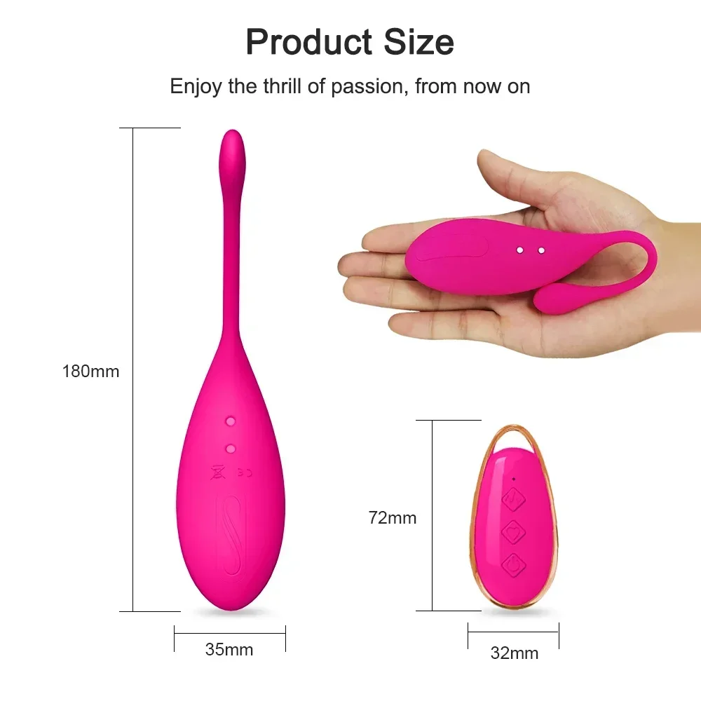 Массажный вибратор Love Egg Стимулятор клитора Мастурбатор G Spot Вагинальные шарики