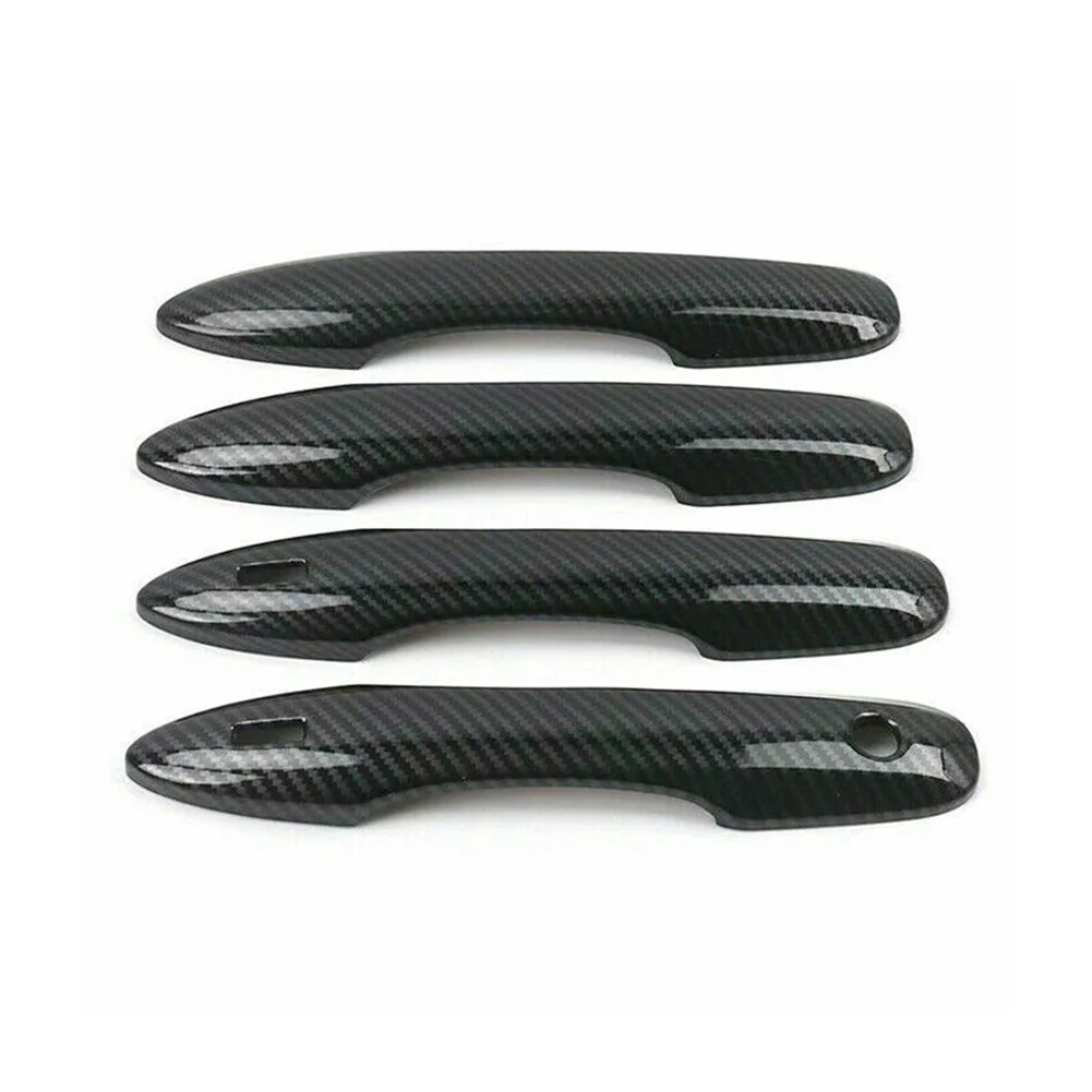 

Handle Cover Car Door Double Hole Easy Installtion Replacement Trim 8PCS Carbon Fiber Style For Corolla 2020-23