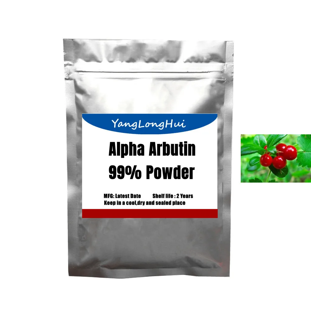 Pure Natural 99% Alpha-Arbutin Bearberry Extract Skin Care Cream Mask Raw Material Whitening Reduce Sun Spots