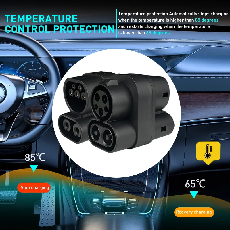 Фото SUSUTOO CCS1 to CCS2 AC DC 1000V 250A CCS1 to CCS2 Разъемы для зарядки Адаптер Разъем EVCharger АдаптерАвтомобильные аксессуары №3