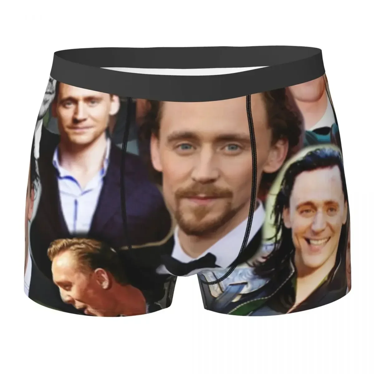 Трусы-боксеры шорты Tom Hiddleston трусики с фотоколлажем мужское дышащее нижнее белье