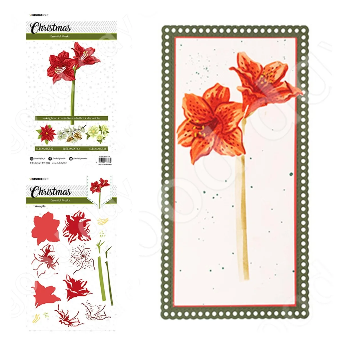 

New 2022 Arrival Amaryllis Cutting Dies Stencil Scrapbook Diary Decoration Stencil Embossing Template Diy Greeting Card Handmade