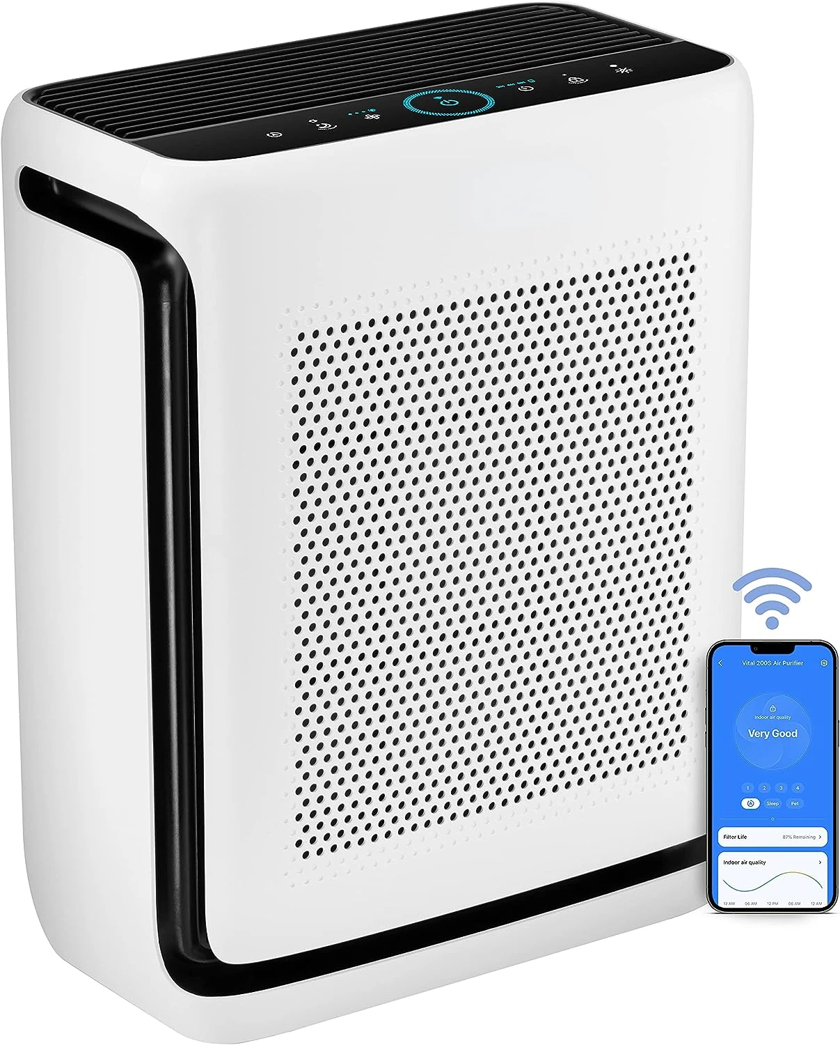 

Air Purifiers for Home Large Room Up to 1900 Ft² in 1 Hr with Washable Filters, Air Quality Monitor, Smart WiFi, HEPA Filter Ca