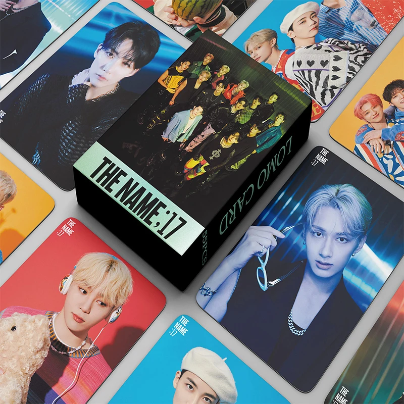 

55pcs/set Kpop SEVENTEEN Darling Lomo Cards Postcard New Album Fashion Cute Group Idol Photo Prints Pictures Fans Gift