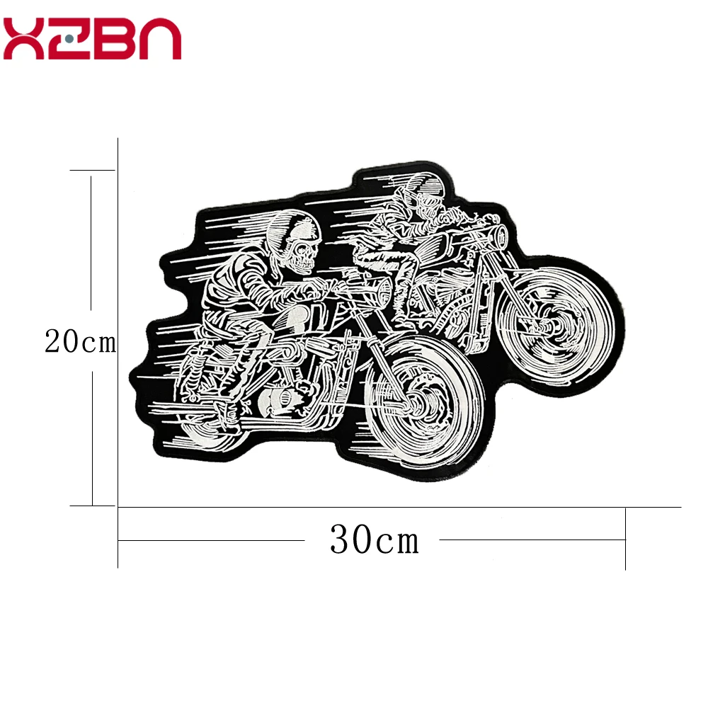 Кожаная вышитая заплатка 30*20см