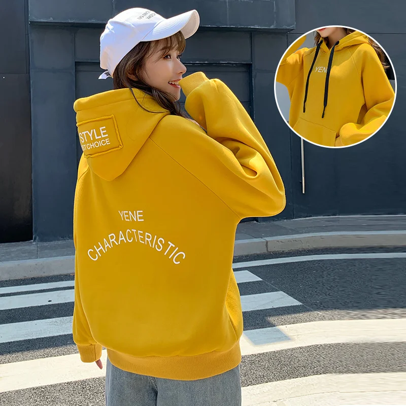 

New Hoodie Women's Autumn and Winter Thin Loose Korean Style Fashionable Stylish Hooded Design Niche Coat