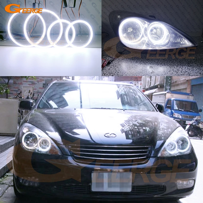 

Для Toyota Windom MCV30 2001 2002 2003 отличный ультра яркий COB комплект светодиодов «глаза ангела» halo кольца автомобильные аксессуары