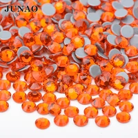 junao ss6 8 10 12 16 20 30 top quality hyacinth color hotfix rhinestone applique flatback glass crystal stone for jewelry