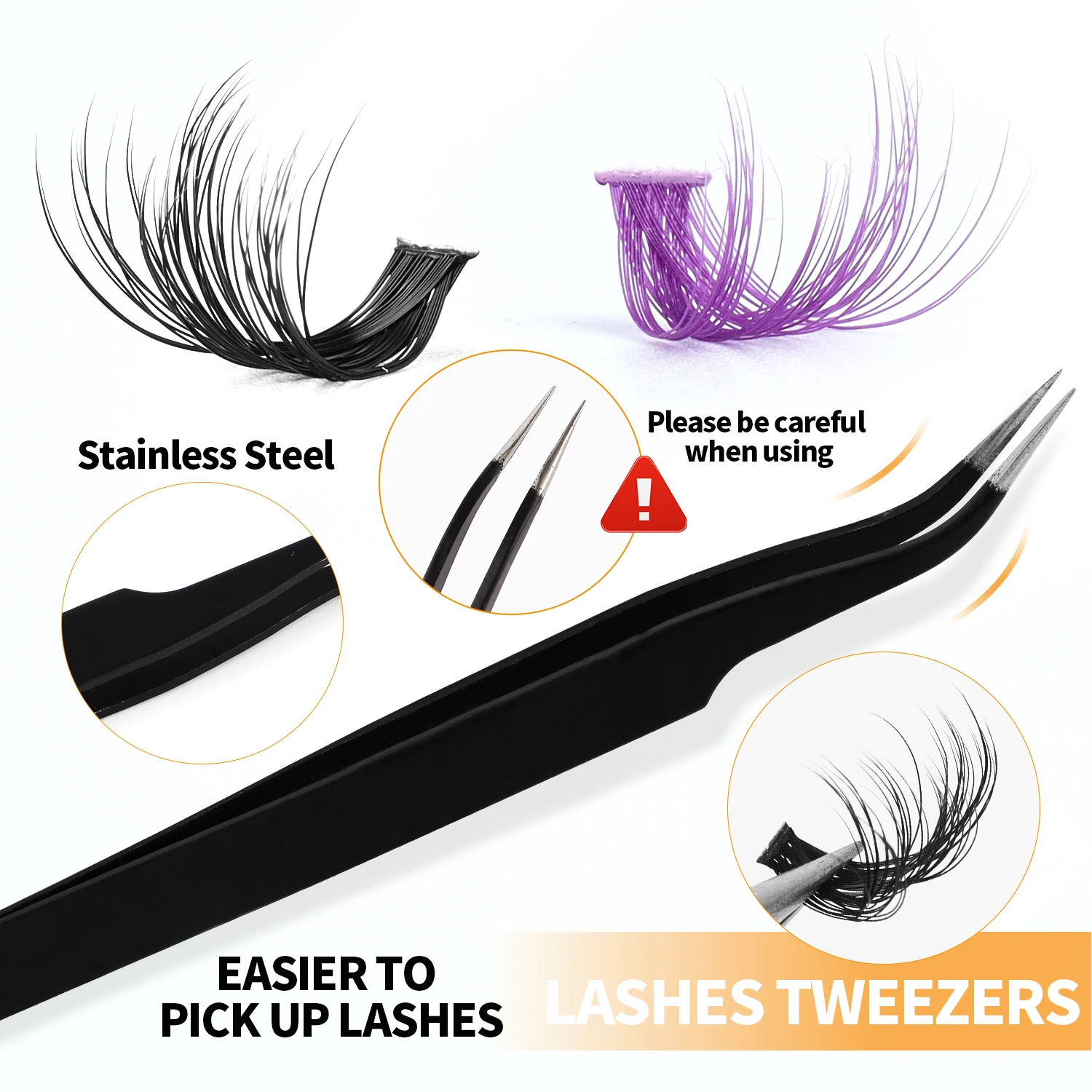 Набор для наращивания ресниц Densy цветной Пинцет Хэллоуина и косплея инструмент