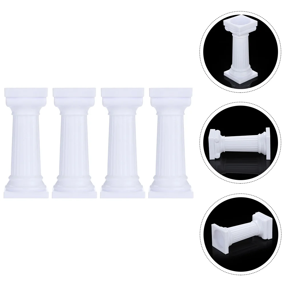 

Cake Column Stand Roman Support Tier Pillars Display Desert Table Holder Cakes Set Wedding Greek Rods Separator Fondant Tiered