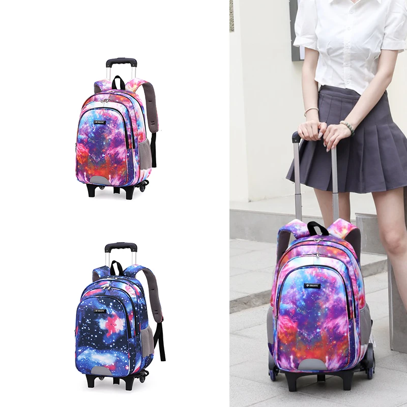 

Wholesale Custom Kids Wheel School Bags Student Children schoolbag Kids Luggage bookbag bagpack trolley School Bag roller Girl