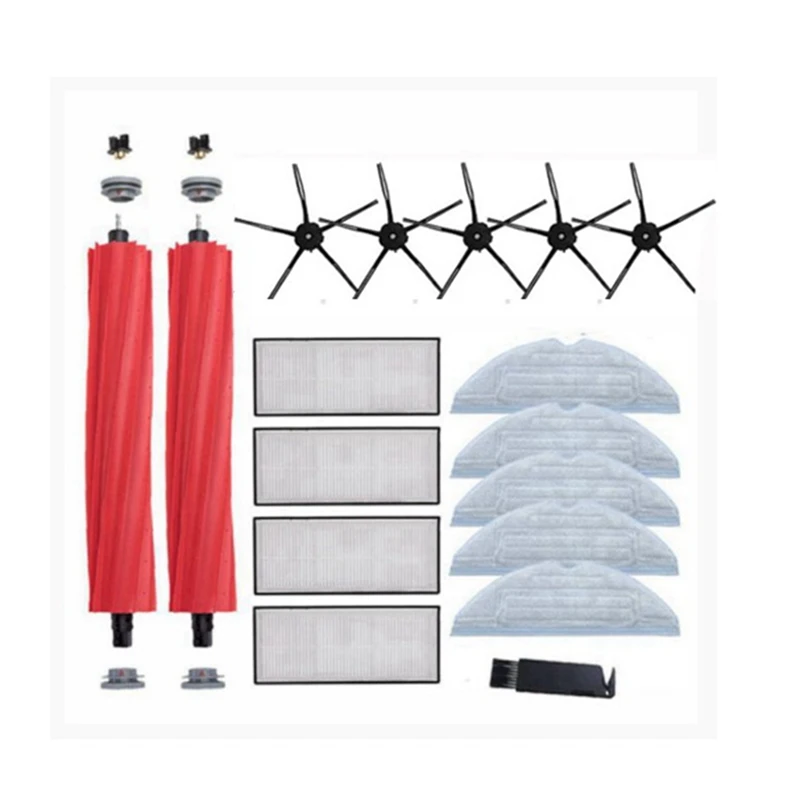 

Запчасти для пылесоса Xiaomi Roborock S7 T7SPlus, основная моющаяся щетка, тряпка, фильтр НЕРА, боковая щетка