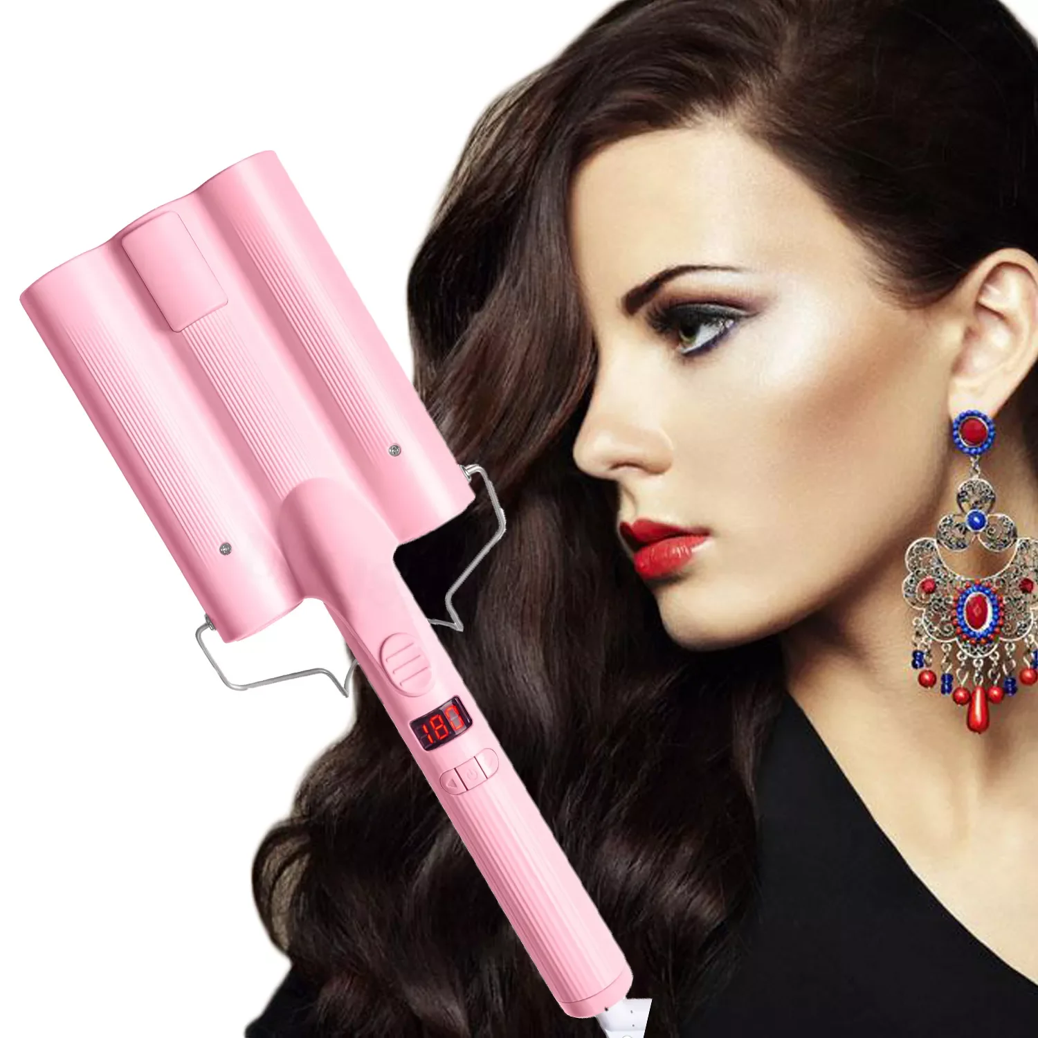 Hair Curling Iron Ceramic Professional Triple Barrel Hair Curler Egg Roll Styling Tools Hair Styler Wand Curler Irons