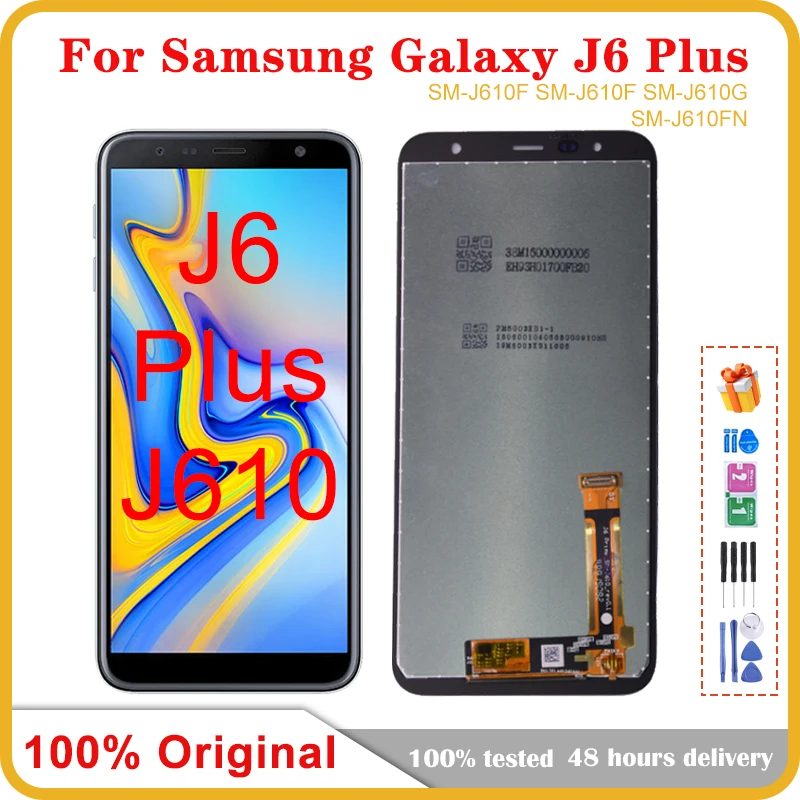 

Original 6.0'' LCD For Samsung Galaxy J6+ J610 J610F J610FN Display LCD Screen replacement for Samsung J6 Plus display screen