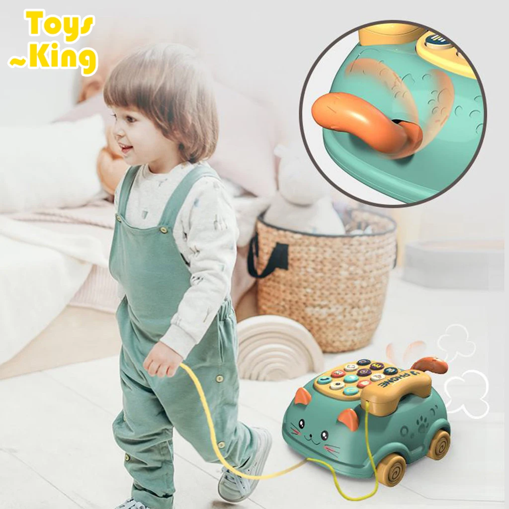 

Children Telephone Toy Early Education Machine Baby Emulated Phone Musical Toys