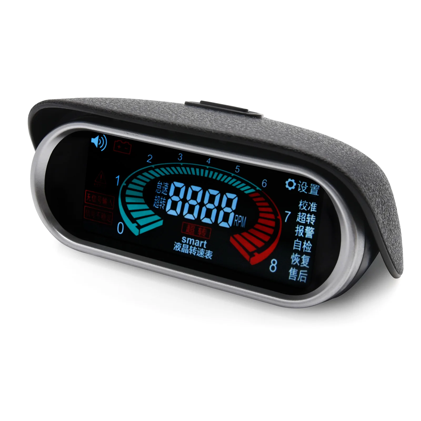 

Универсальный Автомобильный Тахометр с ЖК-дисплеем, цифровой тахометр двигателя измеритель оборотов автомобиля, мотоцикла, 12/24 в