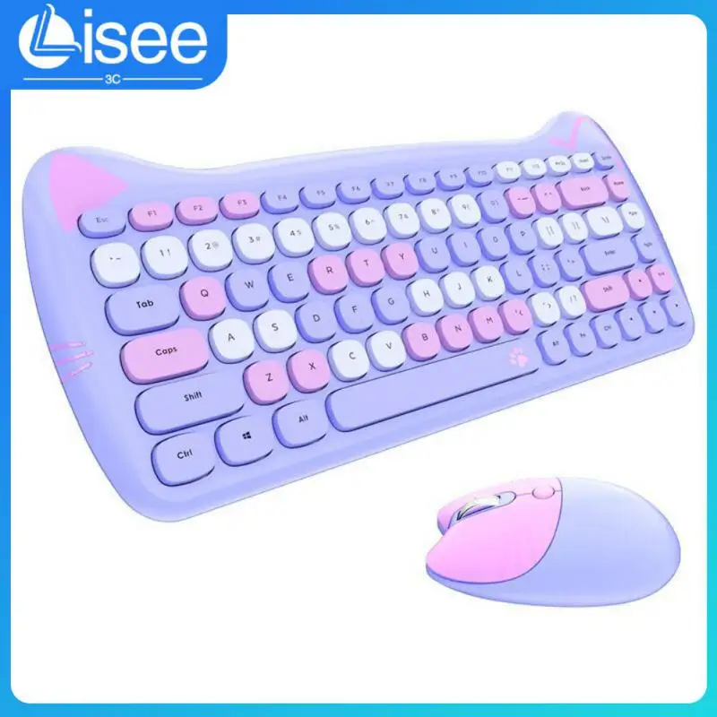 Waterproof Mini Keyboard Mouse Usb Gaming Mechanical Keyboard 2400dpi Ergonomics Wireless 2.4g Keyboard Mouse Set For Gamer