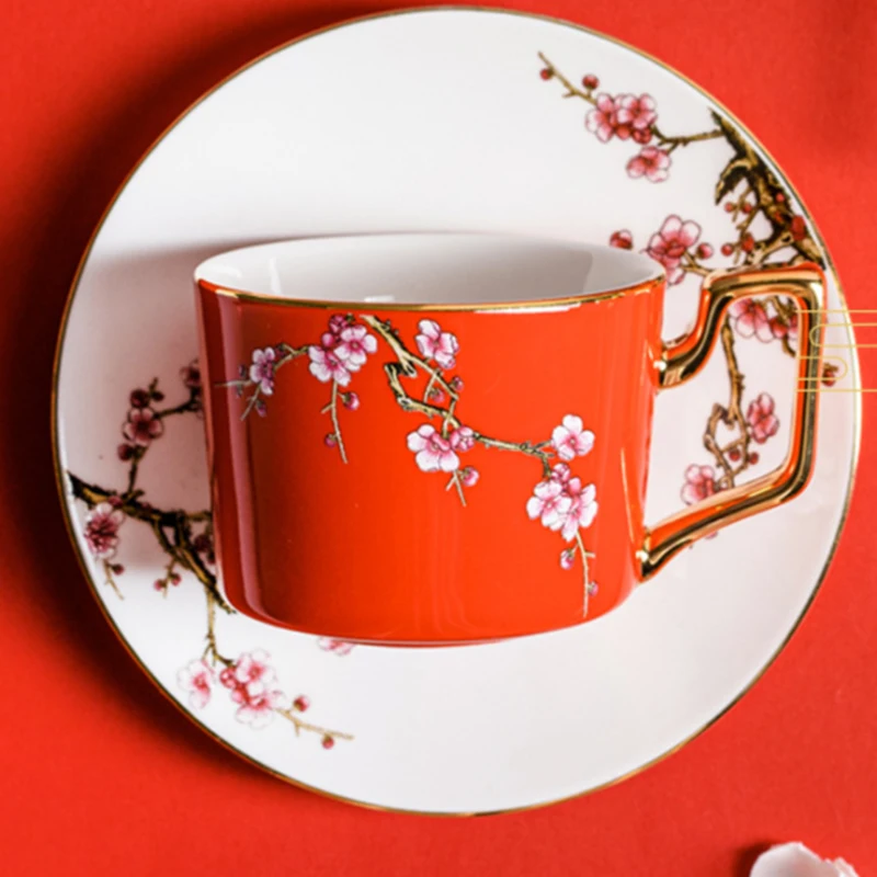 Высококачественные кофейные чашки из костяного фарфора 180 мл цветные