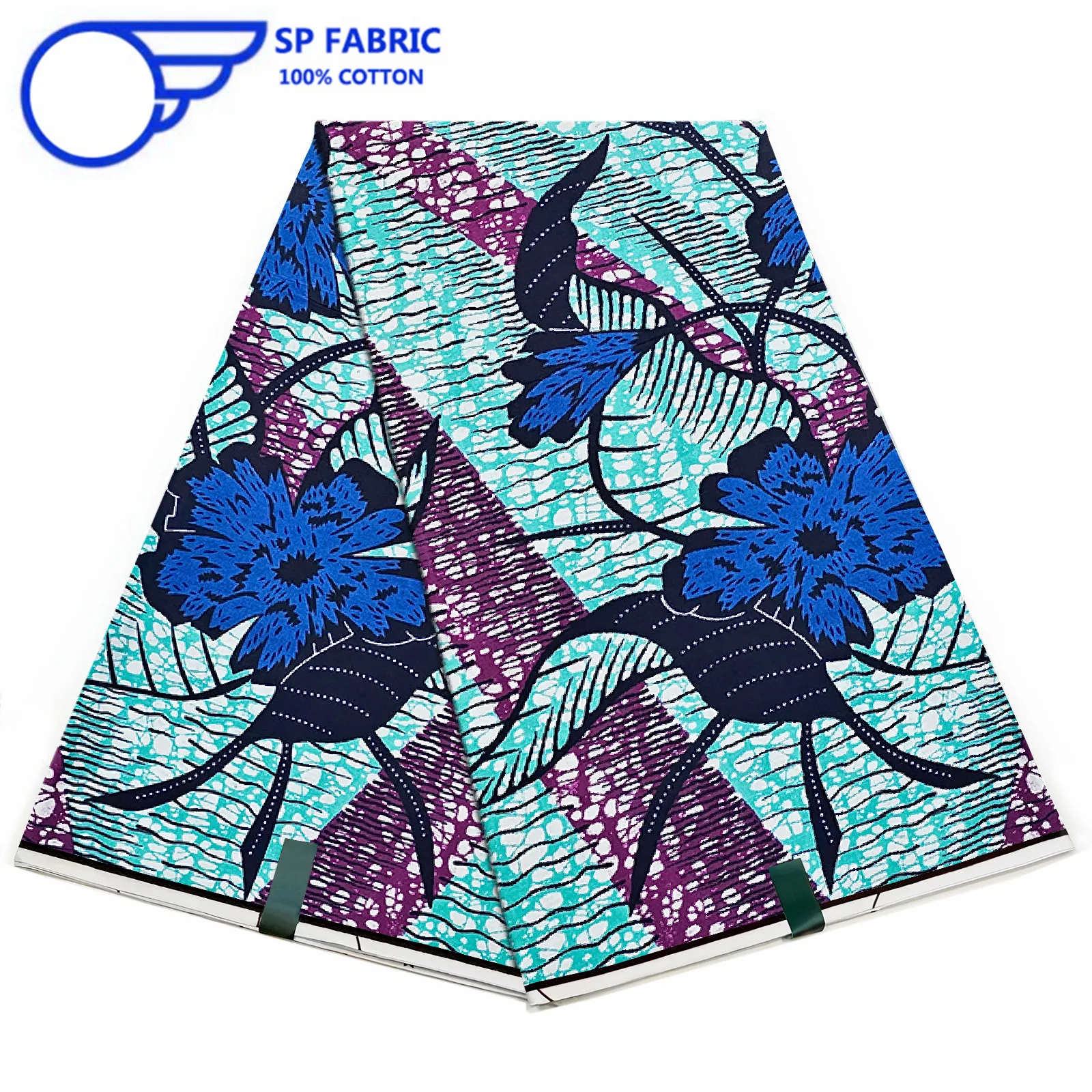 100% оригинальная хлопковая ткань Super Ankara с восковым принтом из Голландии 6 ярдов