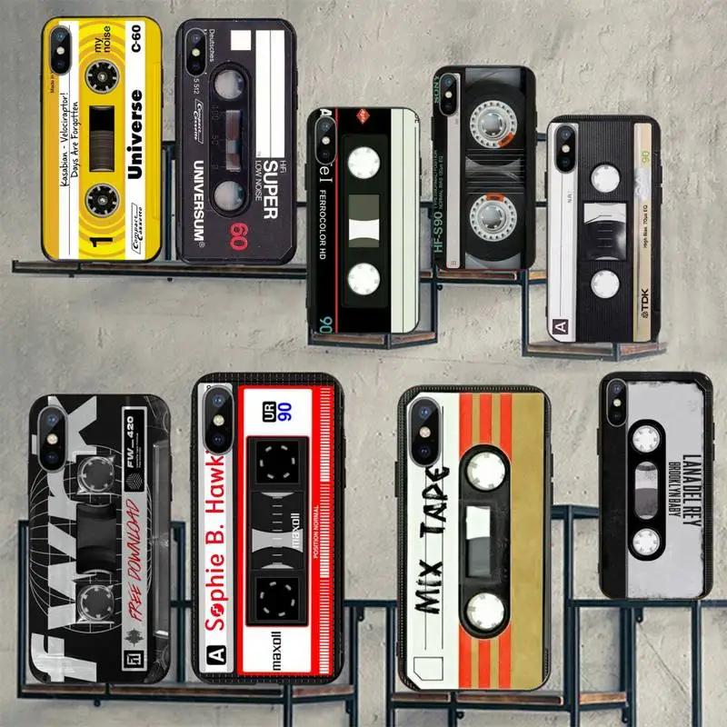 

Vintage Cassette Tape Phone Case For iphone 11 13 12 14 x xs xr pro max mini plus boys girls cover