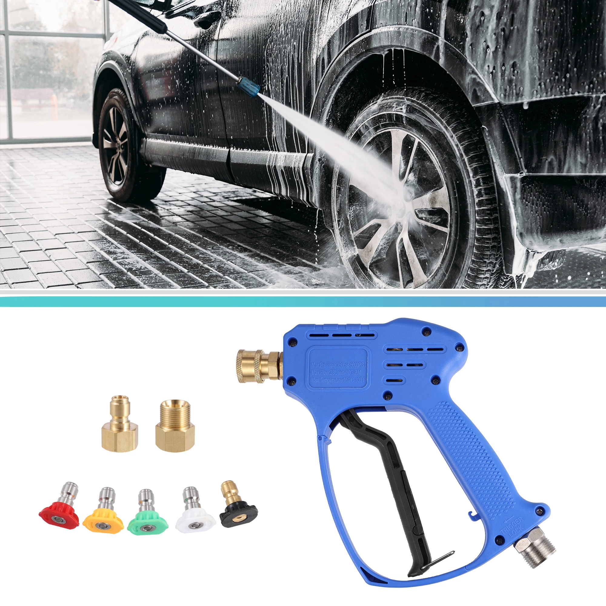 uxcell 3/8 Inch High Pressure Car Clean Washer Snow Foam Gun