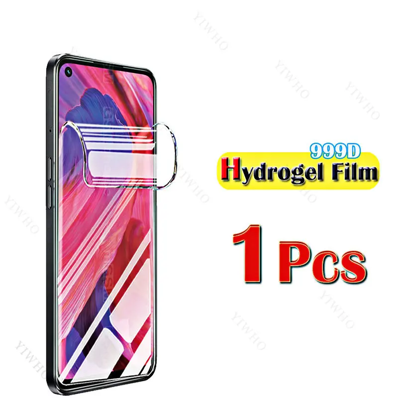 6in1 Protective Front Cover Full Hydrogel Film 6.5 Inch for Oppo A74 5g Screen Protectors for Oppo CPH2197 A 74 Film Camera Lens images - 6