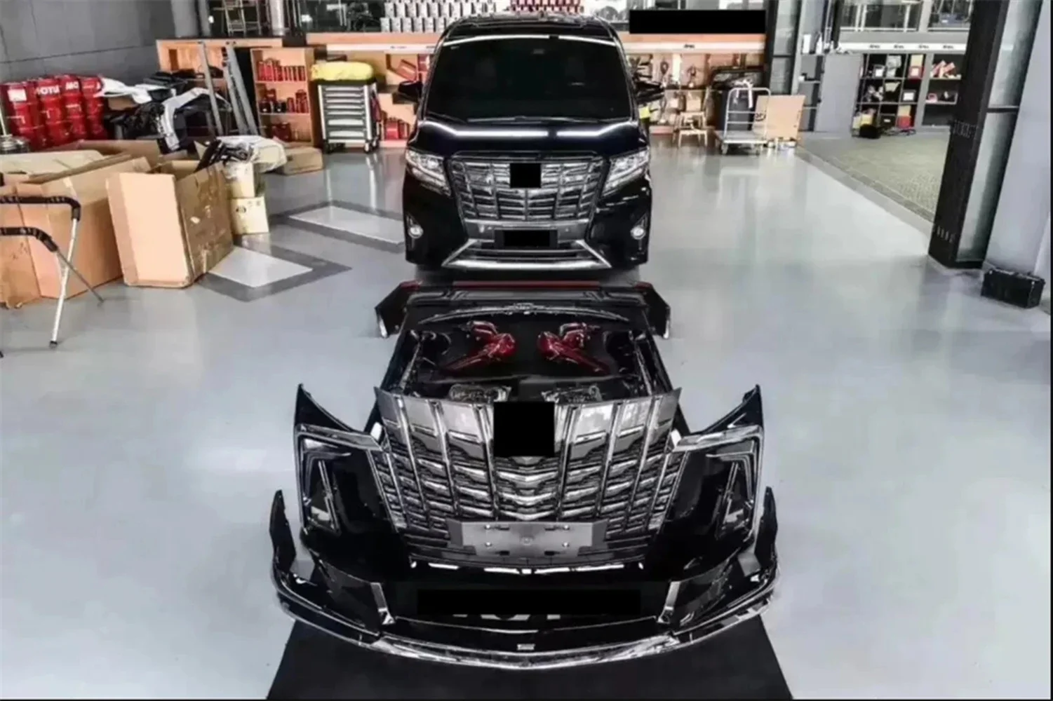 Для Toyota Zorfire 2015-20 автомобильный комплект кузова передний бампер в сборе решетка