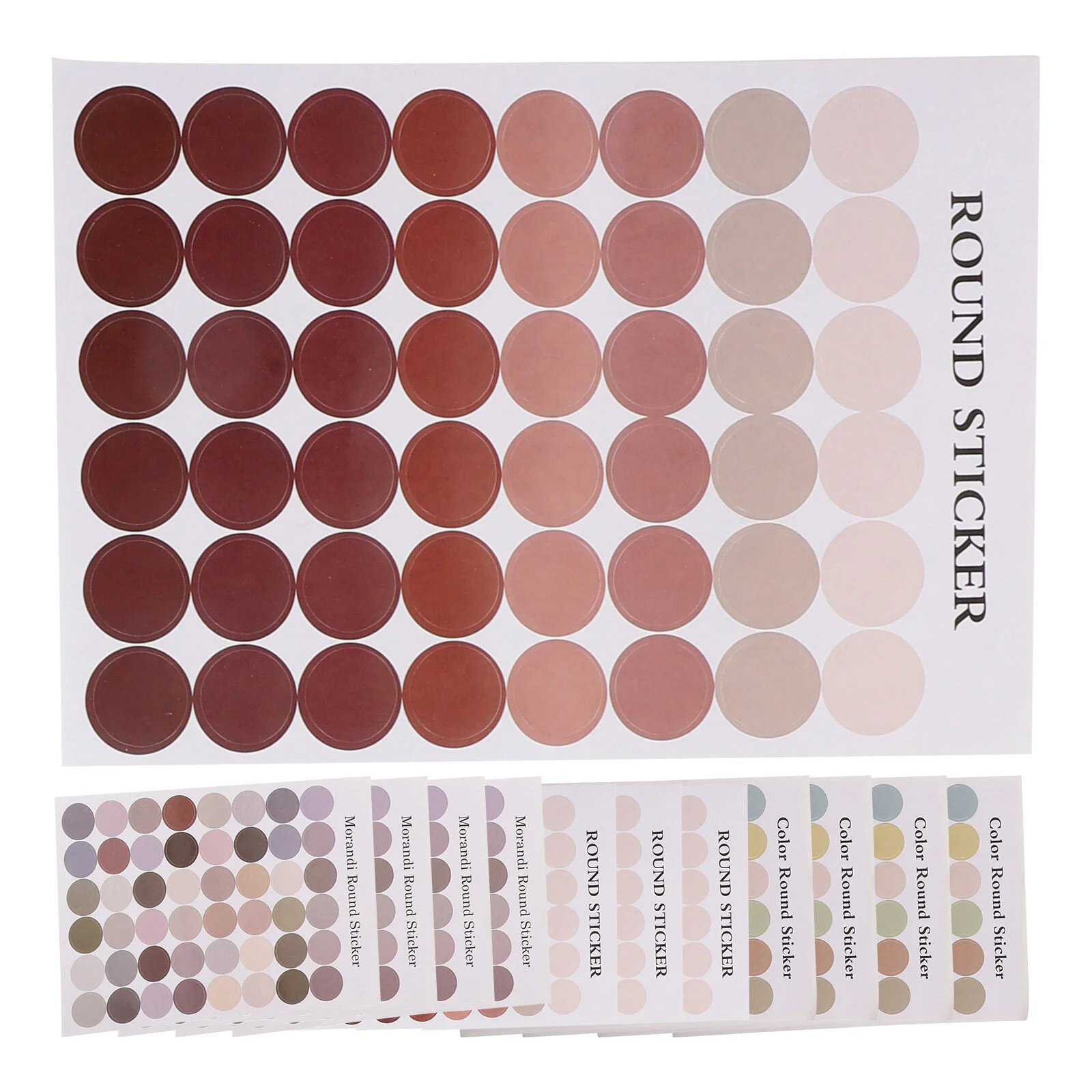 

12 Sheets South Korea Multi-function Seal Stickers Photo Portable Color Dot Scrapbook Scrapbook Accessory Decorative Delicate