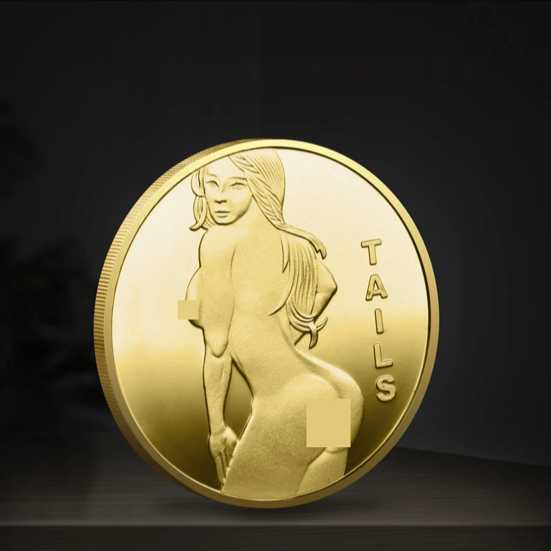 

Lady Lucky Gold Plated Silver Plated Imitation Commemorative Coins Collectible Replica Coins