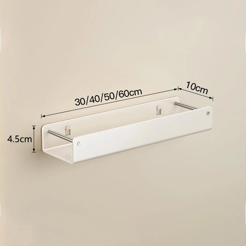 Настенная прямоугольная полка для ванной и кухни органайзер из углеродистой